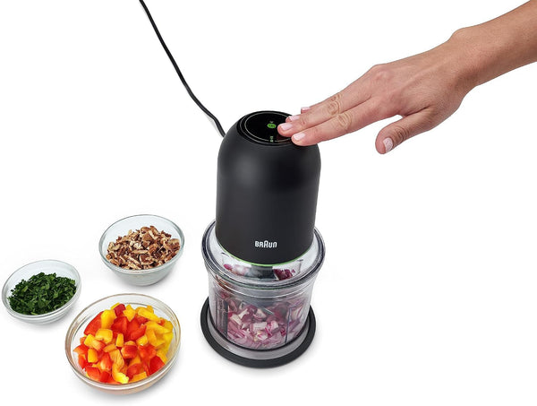 Braun Easyprep™ Mini Food Processor, 4 Cup, Two Speed Pulse, Quadblade | #1 Hand Blender Brand, Chop, Mince, Puree, Crush, One Hand Control, Removable Blades7
