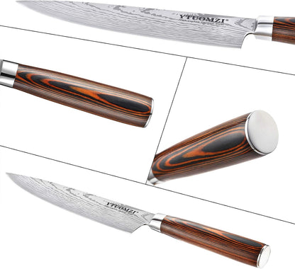 Razor-Sharp Chef Knife, 8-Inch High Carbon Stainless Steel Chef'S Knife for Home Kitchen & Restaurant, 8" Chef Kitchen Knife with Sheath & Gift Box, Ergonomic Handle8