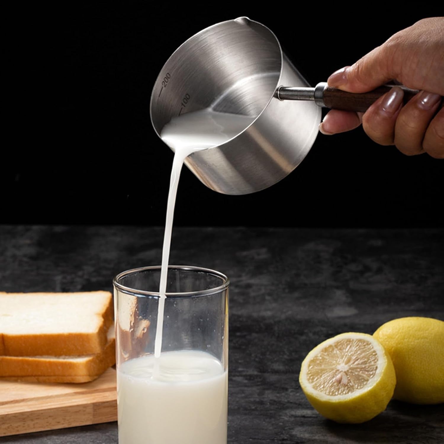 stainless-steel-mini-sauce-pan-250ml-small-pot-with-pour-spout-for-melting-butter-or-heating-milk-pour-spout-design-ideal-for-singles-babies-and-coffee-lovers