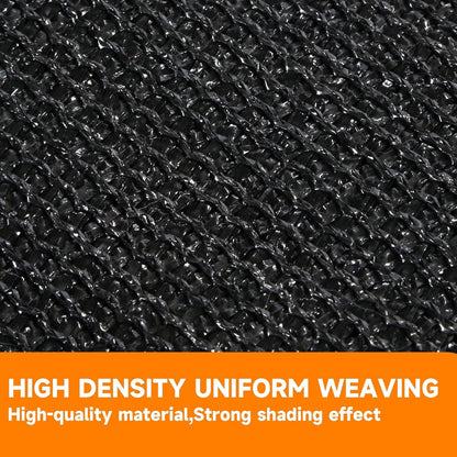 90% Shading Rate 8'X10' Black Shade Cloth,Uv Resistant Durable Mesh Tarp with Grommets&Reinforced Edges, Shade Net Using for Plants Cover, Greenhouse, Dog Kennel, Patio, Chicken House4
