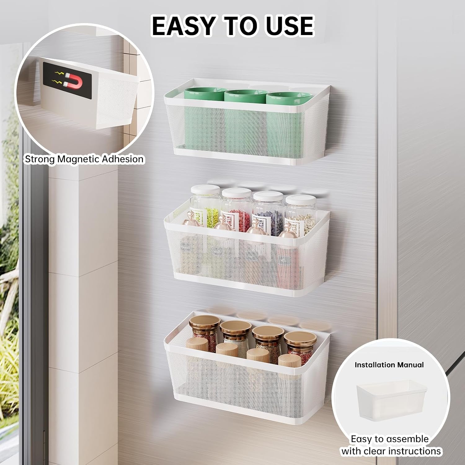 2pcs-magnetic-spice-rack-for-refrigerator-white-magnetic-shelves