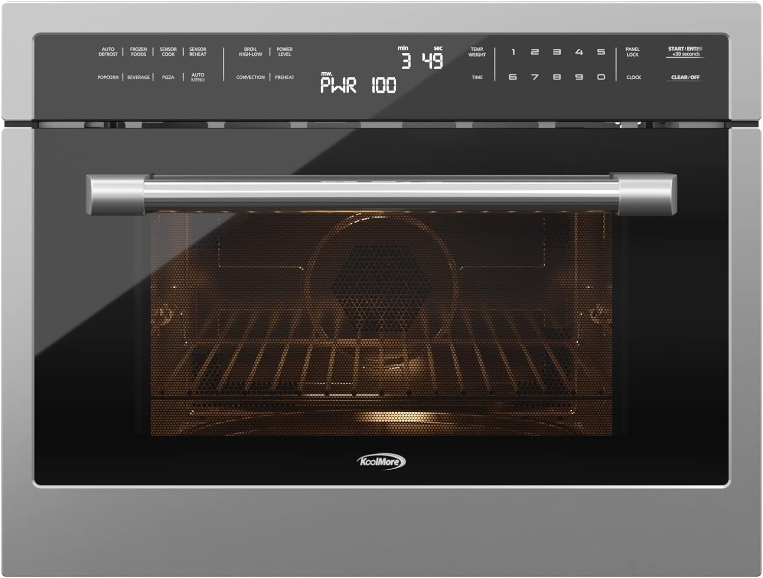 24-inch-built-in-oven-and-microwave-combination-with-broil-and-convection-heating-soft-close-door-1000-watt-power-with-nema-5-20p-plug-stainless-steel-finish-touch-control-lcd-display