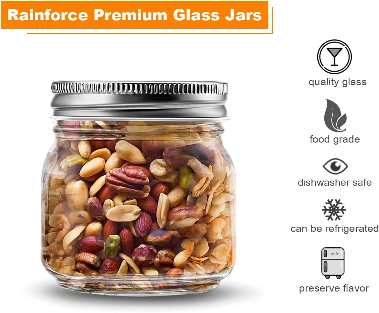 mason-jars-8-oz-30-pack-small-glass-caning-jars-with-silver-lids-1-4-quart-canning-jars-regular-mouth-with-20-labels-1-pen-for-food-storage-meal-prep-jelly-jam-honey-pickles-spice-glass-jars