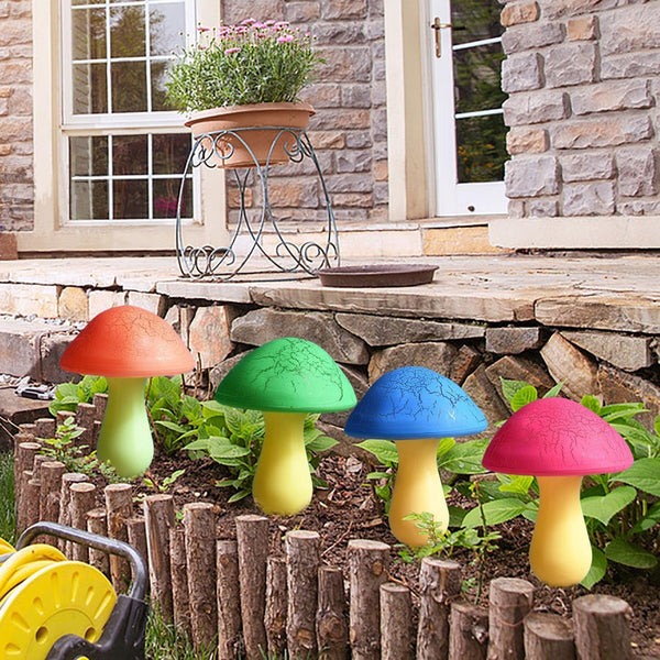 Solar Garden Decor Lights 8 Crack Mushrooms Outdoor Decor Stake Lights, Waterproof Solar Pathway Light Gardening Gifts for Garden Gnomes Backyard Flower Bed Christmas Decorations4