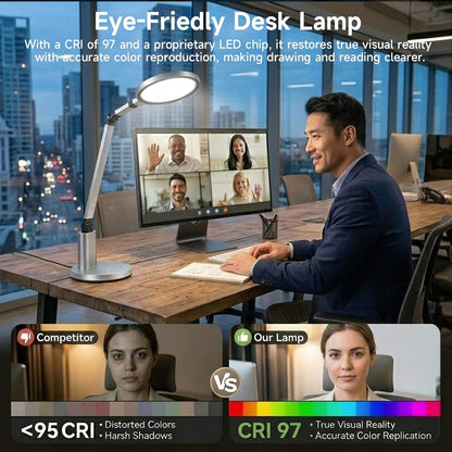 Desk Lamp for Home Office, Eye-Caring Diffused Table Lamp2
