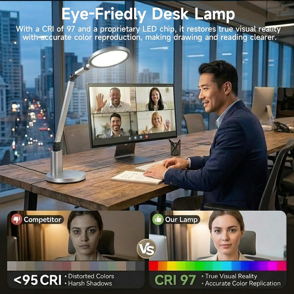 Desk Lamp for Home Office, Eye-Caring Diffused Table Lamp2
