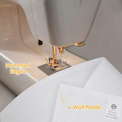6 Pack White Tablecloths 60X102 Inch for 6Ft Rectangle Tables4