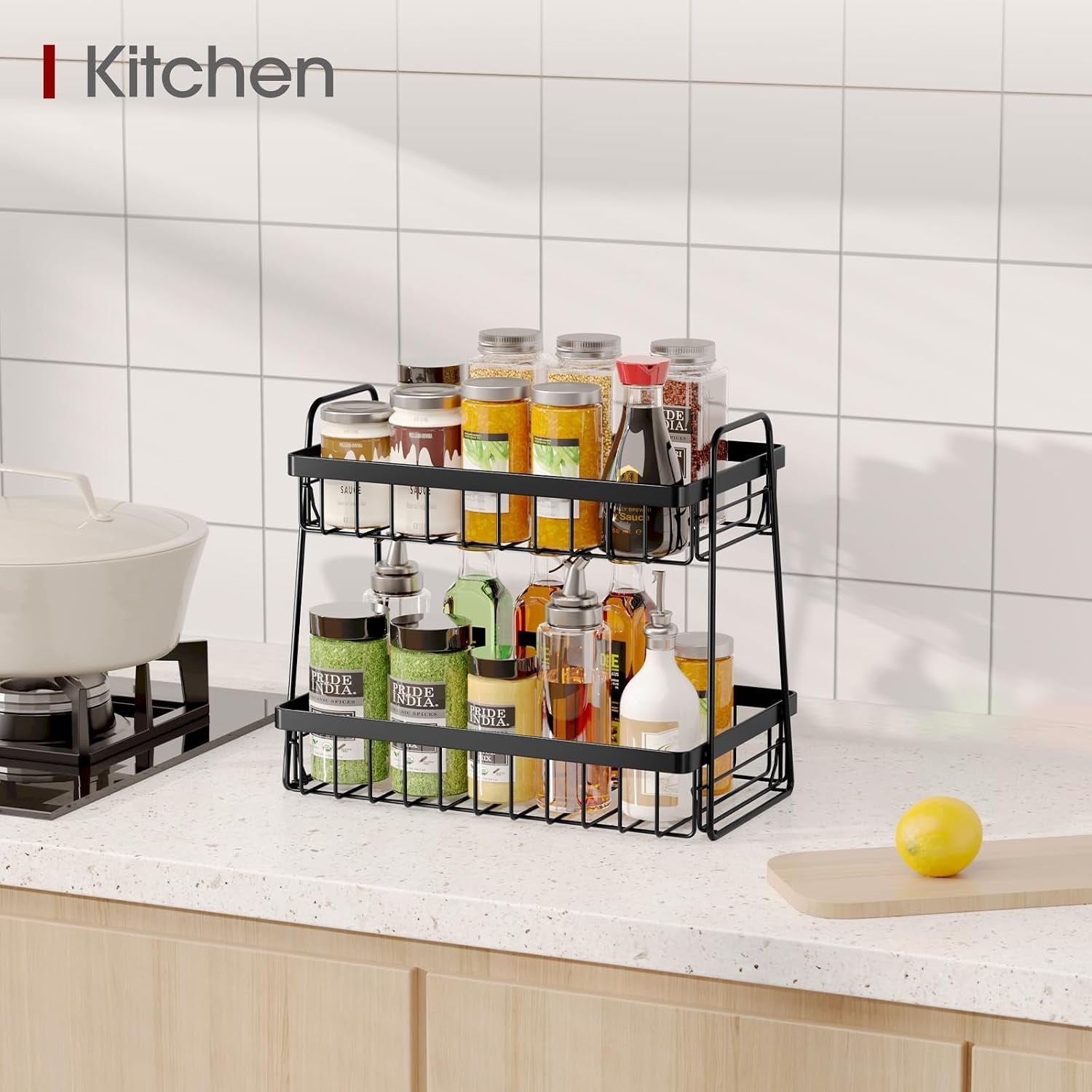 fruit-basket-for-kitchen-counter-2-tier-fruit-bowl-with-removable-banana-hanger-handles-rustproof-fruit-holder-for-kitchen-living-room-bathroom-13-4-8-7-11-7-black