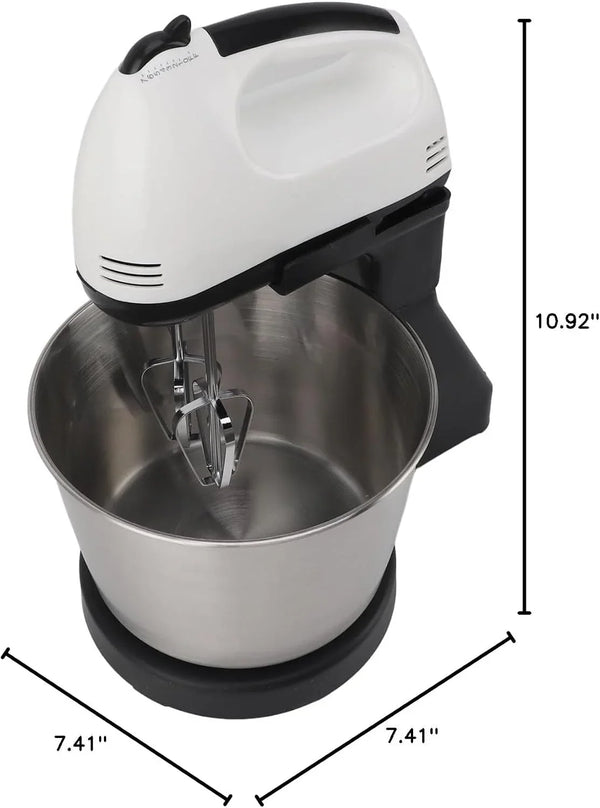 Electric Stand Mixer, 7 Speed Adjustment, 1.7L Stainless Steel Bowl, Multifunctional Handheld Blender with Dough Hook for Kitchen Use9