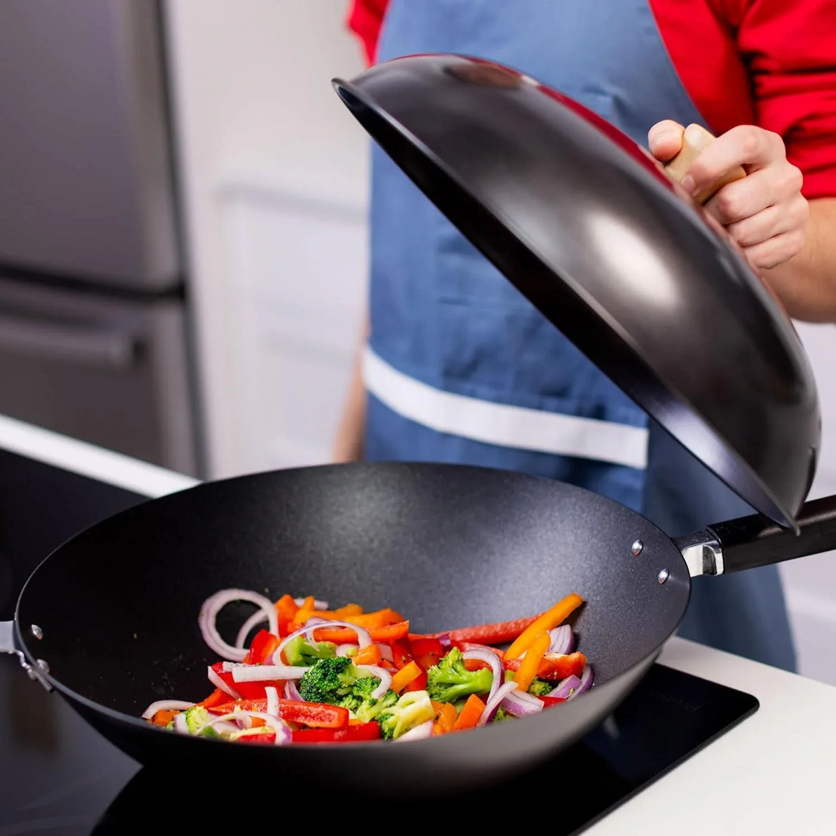 joyce-chen-31-0066-13-5-inch-nonstick-steel-dome-lid-for-14-inch-wok-black