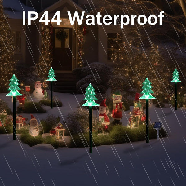 Christmas Decorations Outdoor, Solar Tree Pathway Lights, 5 PCS4