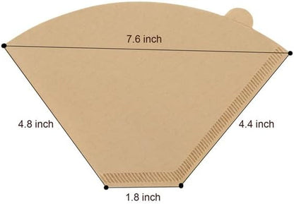 100 Pcs Disposable Coffee Filters #4 for Ninja Coffee Maker | Unbleached Coffee Filters for Ninja Coffee Bar Brewer 8-12 Cups, Compostable, Saing-Time, Tear-Resistant, Non-Residue6