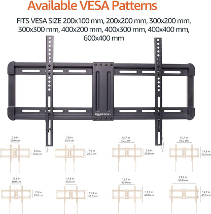 Low Profile TV Wall Mount with Horizontal Post Installation Leveling for 37 to 86 Inch Tvs, Wood Studs Compatible, Black5