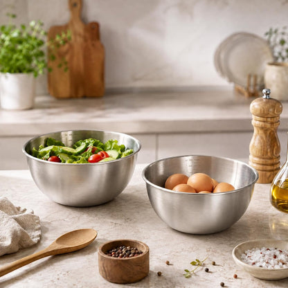 8 Pcs 304 Stainless Steel Mixing Bowls with Graduation, 28Oz Salad Bowl3