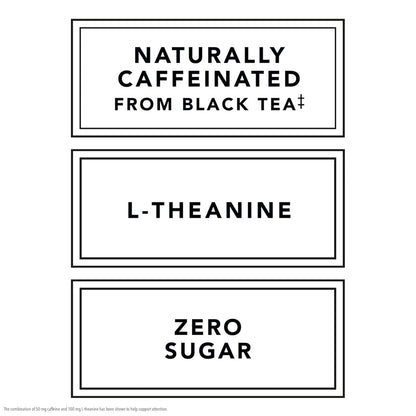 Pure Leaf Mental Focus Sparkling Real Brewed Iced Tea, Raspberry, 12 Fl Oz Cans (6 Pack), Caffeine, L Theanine, Zero Sugar, Zero Calories5
