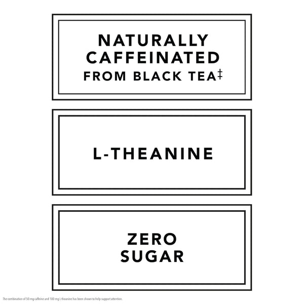 Pure Leaf Mental Focus Sparkling Real Brewed Iced Tea, Raspberry, 12 Fl Oz Cans (6 Pack), Caffeine, L Theanine, Zero Sugar, Zero Calories5