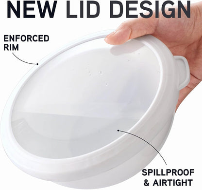 Mixing Bowls with TPR Lids - 12 Piece Plastic Nesting Bowls Set Includes 6 Prep Bowls and 6 Lids, Microwave Safe Mixing Bowl Set (Mint)2