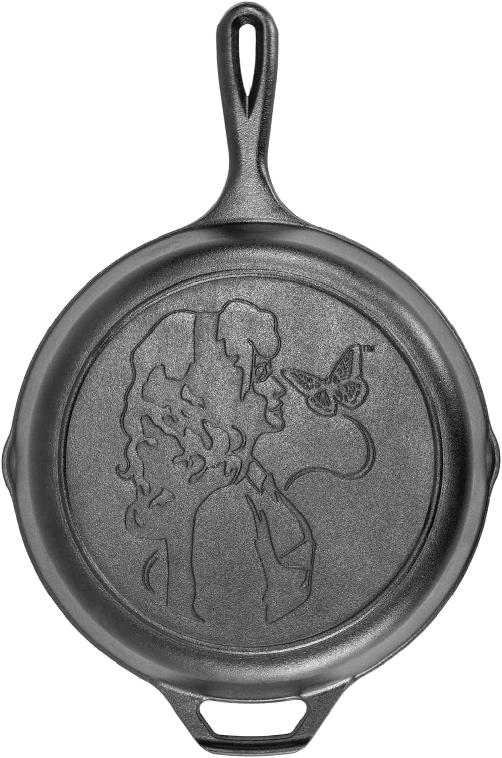 dolly-parton-pre-seasoned-cast-iron-skillet-10-25-inches-dolly-parton-edition-signature-handle-cast-iron-skillet-for-oven-stove-grill-or-campfire-made-in-usa