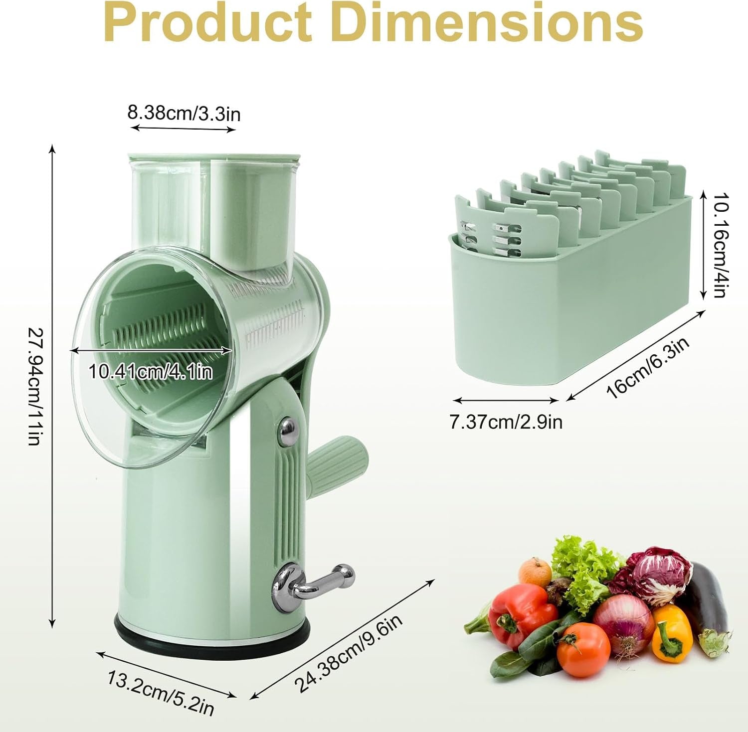 5-in-1-rotary-cheese-grater-and-vegetable-slicer-with-suction-base-green