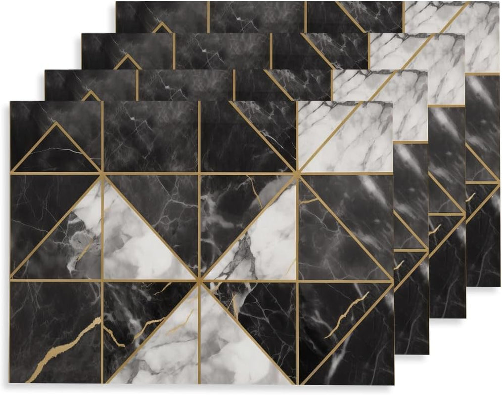 12x18-black-and-white-marble-geometric-placemats-set-of-4-washable-thick-place-mats-kitchen-table-mats-decorative-linen-fabric-table-mat-for-dining-decoration-table-kitchen-home-decor