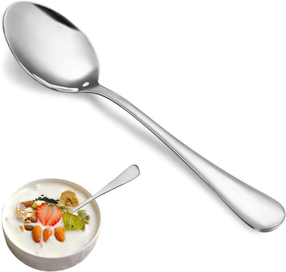 Teaspoon Set,16 Piece 6.7" Spoons Silverware, Premium Food Grade Stainless Steel Tea Spoons, Durable Small Spoon, Good Teaspoons, Kitchen Dessert Spoon Set, Mirror Finish & Dishwasher Safe1