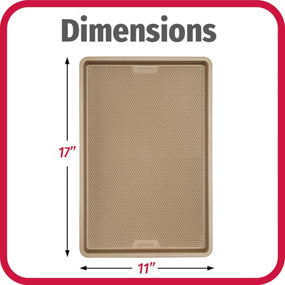 Bestbake Nonstick Textured Carbon Steel Cookie Sheet, 11" X 17", Large Baking Sheet, Even Heating, Scratch-Resistant, Non-Toxic, Durable, Ideal for Baking and Sheet Pan Dinners4