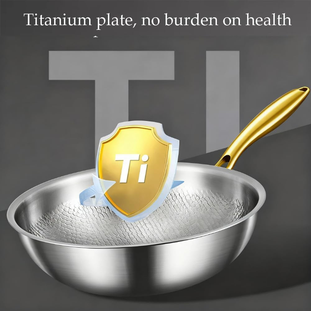 titanium-hammered-wok-no-coating-non-stick-titanium-cookware-durable-scratch-resistant-titanium-frying-pans-even-heating-for-cooking-with-all-cooktops-dishwasher-safe-no-lid-10-23in