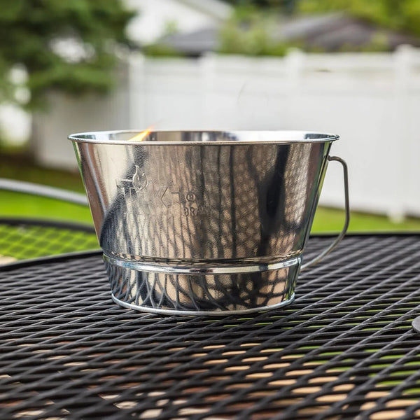 Citronella Candle Bucket for Outdoors, Triple-Wick Galvanized Metal4