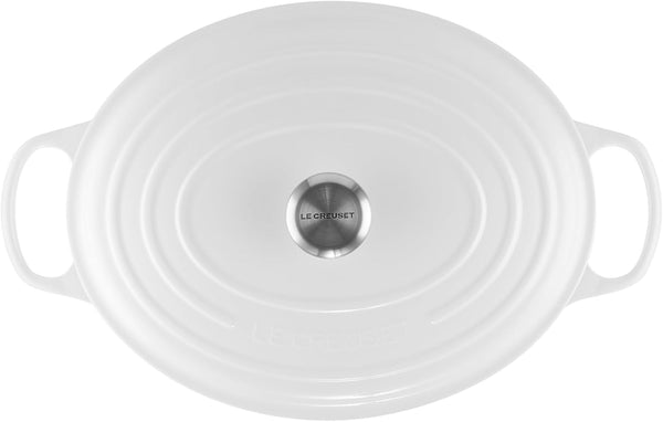 Le Creuset Enameled Cast Iron Oval Dutch Oven, 9.5 Qt., White2