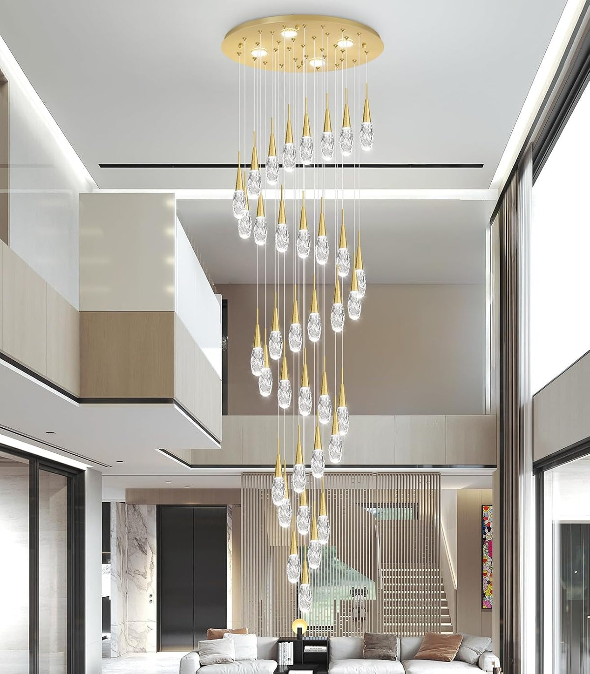 36-lights-197-inches-large-modern-chandelier-led-light-fixtures-high-ceiling-long-light-chandelier-for-entrance-foyer-dimmable-lights-with-remote-living-room-ceiling-pendant-lighting-shine-gold