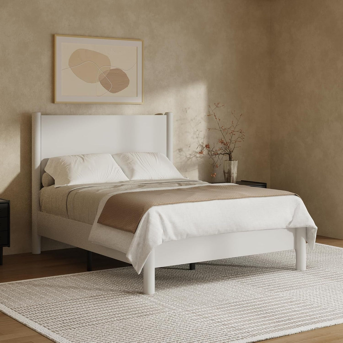 full-size-platform-bed-frame-with-wood-headboard-white