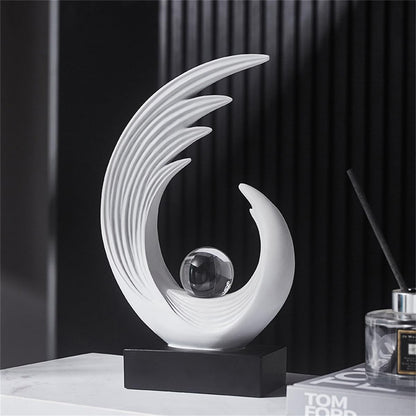 Modern Sculptures Dinning Room Shelf Decor Home Décor Accents | Abstract Art Accessories Decoration for Coffee Table Entryway Console Office Desk Living Room Shelves Housewarming Gift8