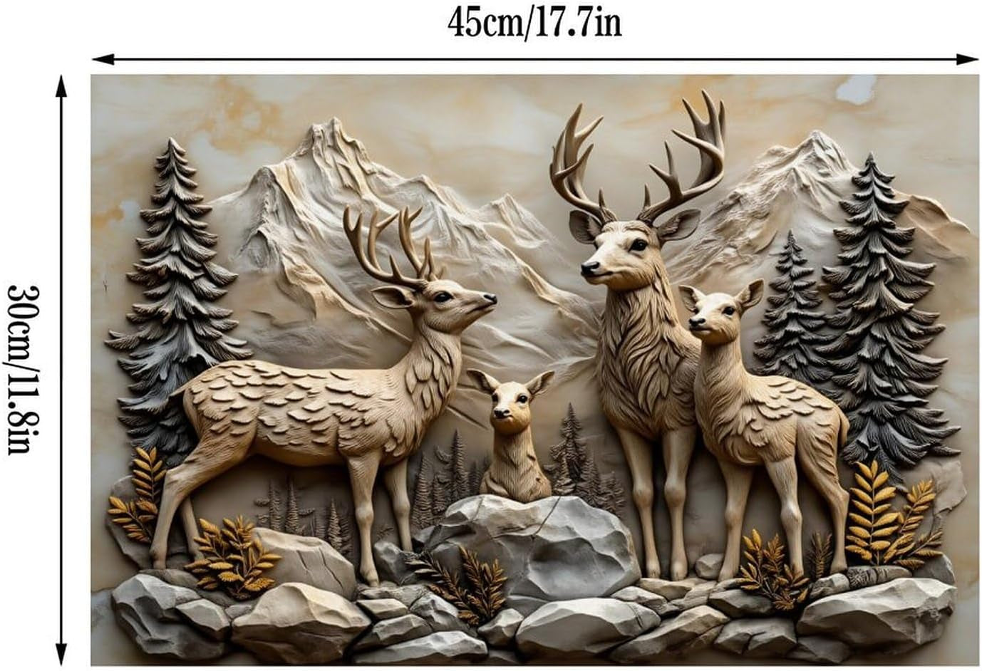 deer-linen-placemats-for-dining-table-12x18-rustic-washable-fabric-table-mats-with-rounded-corners-decorative-large-desk-pad-for-kitchen-set-of-6