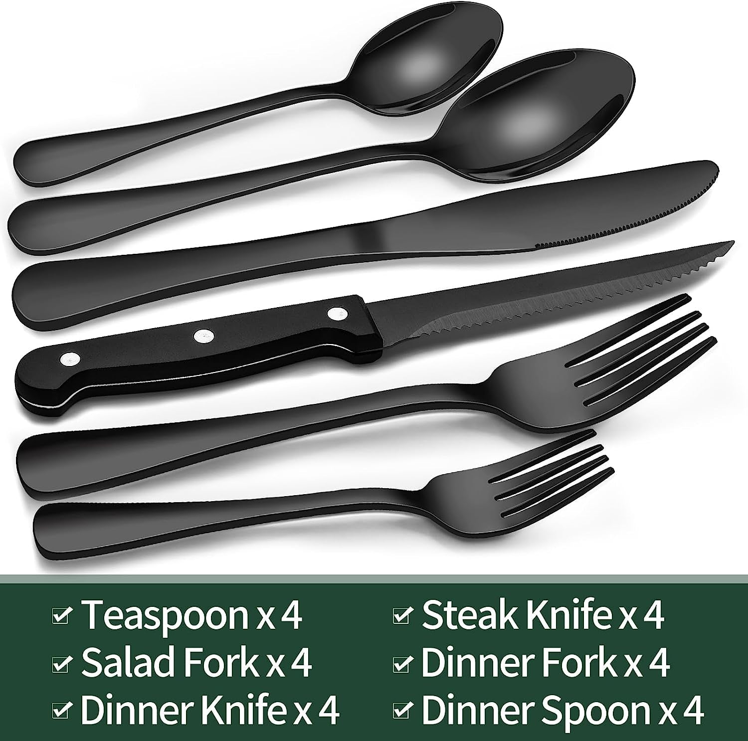 24-piece-black-silverware-set-with-steak-knives-black-flatware-set-for-4-food-grade-stainless-steel-tableware-cutlery-set-mirror-finished-utensil-sets-for-home-restaurant-round-edge
