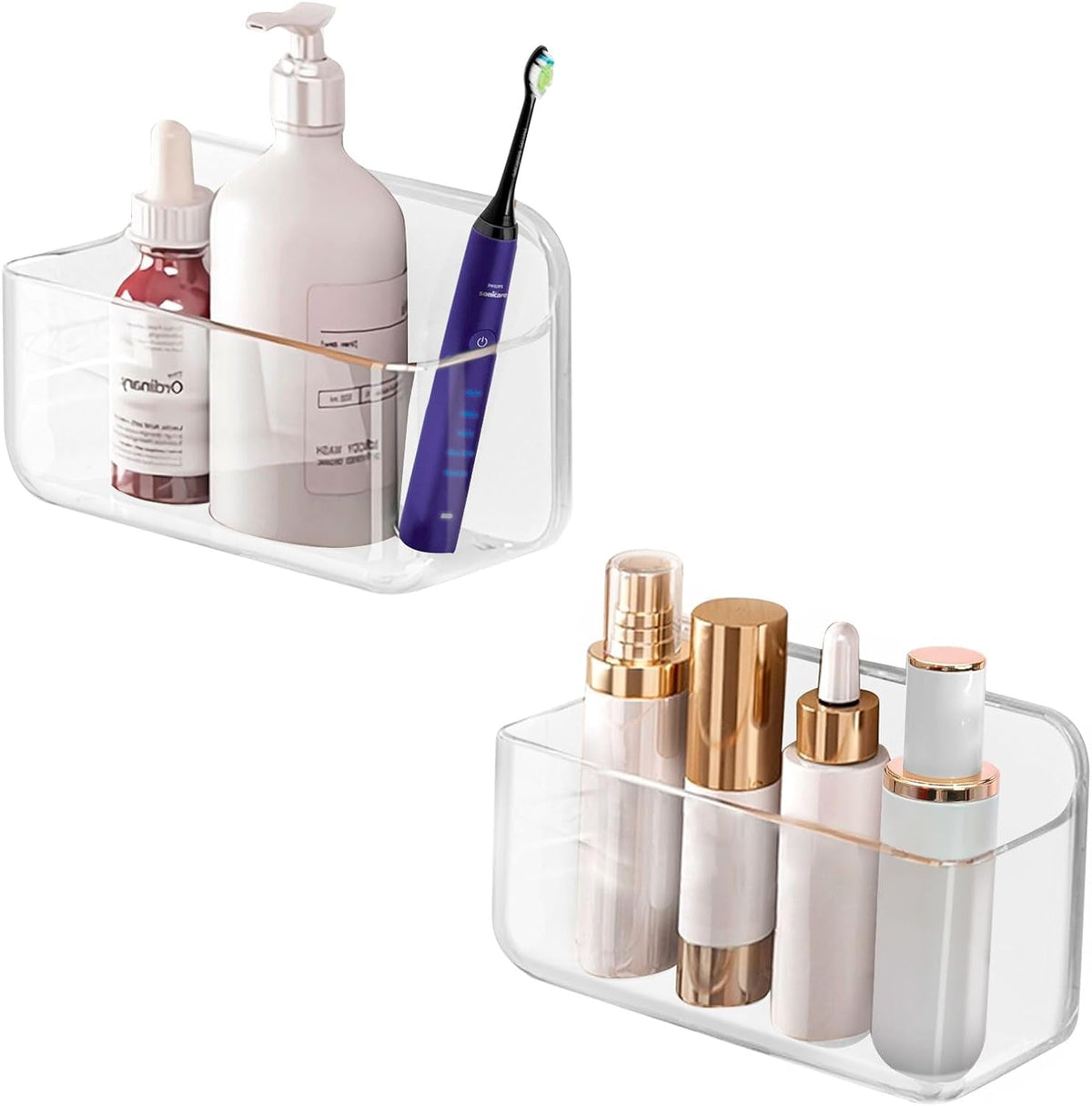 2-pack-cabinet-door-organizer-self-adhesive-bathroom-shelves-clear