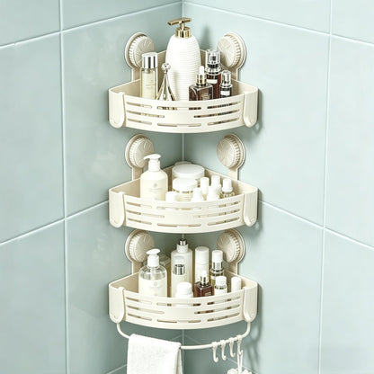 3 Pack Corner Shower Caddy Organizer Space-Saving Shelves1