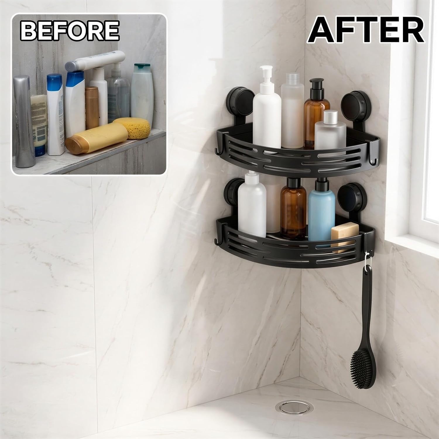 3-pcs-black-triangle-suction-cup-shower-caddy-no-drill-corner-storage-shelves-with-hooks-long-lasting-plastic-bathroom-organizer-for-shampoo-soap-spices-11-61-x-8-66-x-2-09-in