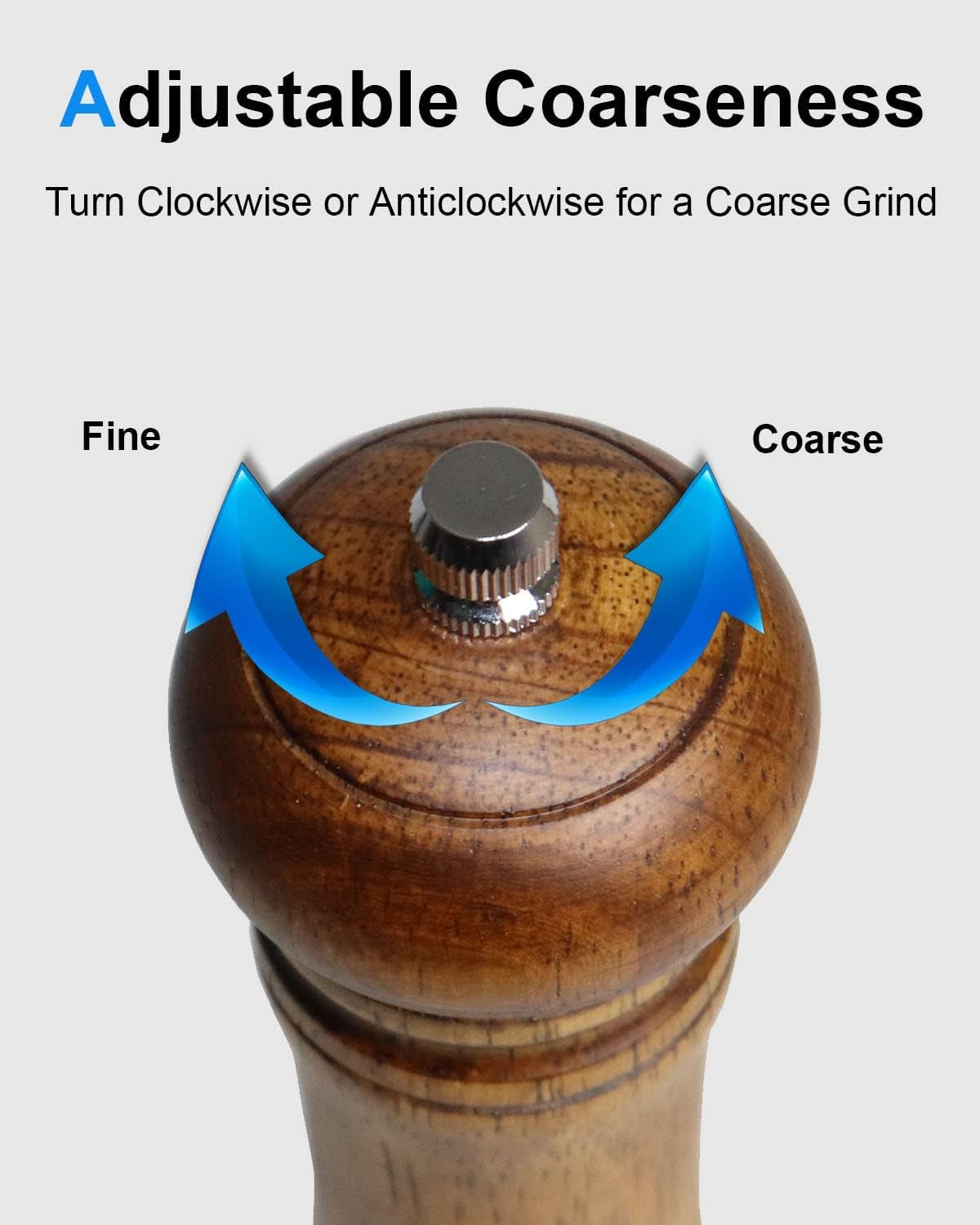 pepper-grinder-salt-grinder-wooden-pepper-mill-grinder-w-adjustable-coarse-8-inch-tall-wood-refillable-manual-pepper-grinder-mill-peppermill-for-black-peppercorn-easy-clean-w-cleaning-brush