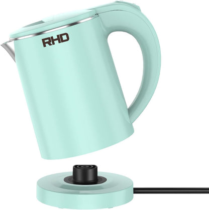 0.5L Small Portable Electric Kettle, 600W Stainless Steel Travel Kettle | Auto Shut-Off, Boil-Dry Protection, 304 Bpa-Free Hot Water Boiler, Fast Boiling for Travel, Office, Dorm, Camping, Tea,Coffee1
