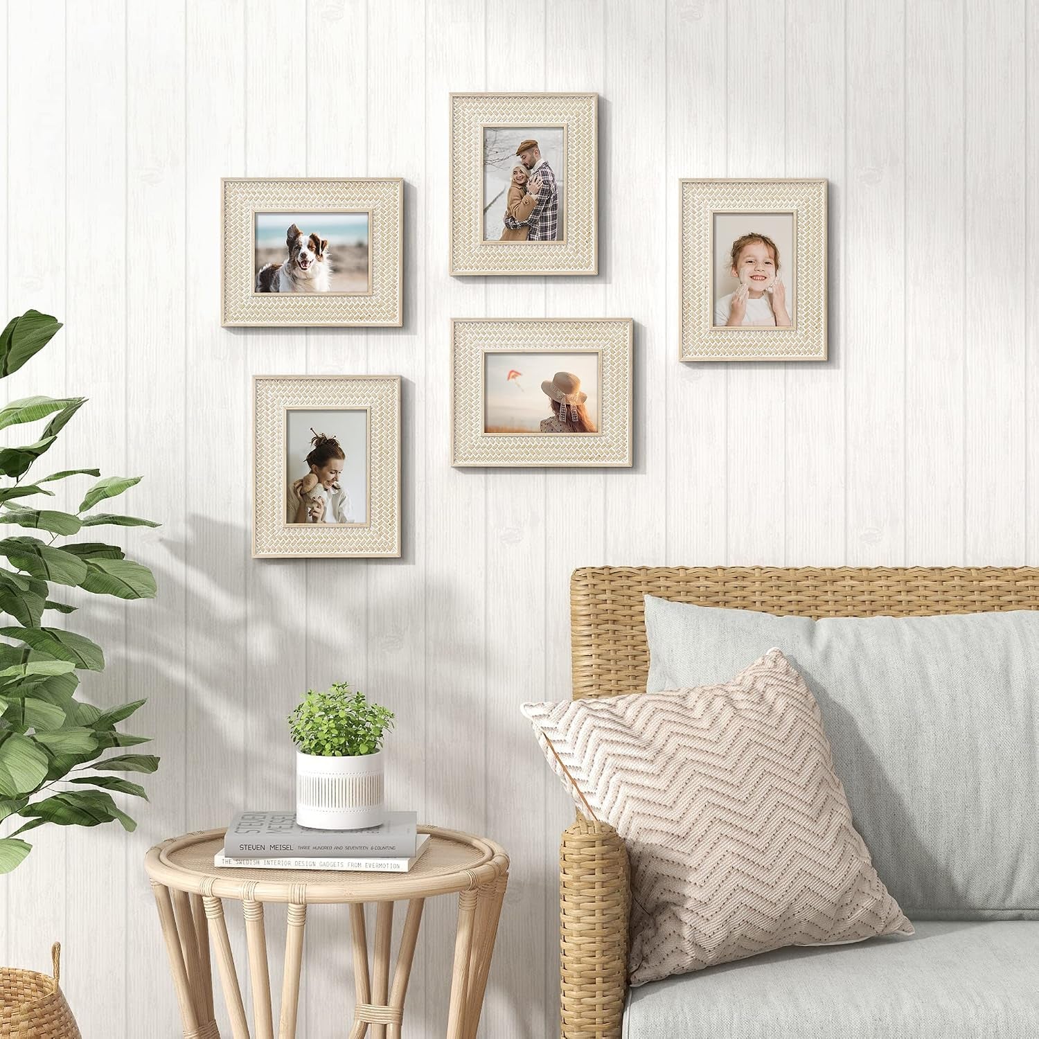 boho-5x7-picture-frame-rattan-photo-frame-set-of-2