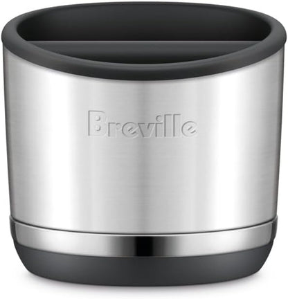Breville BEA501BSS Knock Box 10 Espresso Accessory, Brushed Stainless Steel | Upgrade Your Coffee Bar with This Durable and Easy-To-Clean Knock Box Featuring a Removable Bar | 10 Puck Capacity1