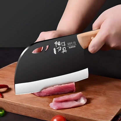 Meat Cleaver, Stainless Steel Kitchen Knife, Household Meat and Vegetable Cutting Knife, Kitchen Slicing Knives Chef Specific4