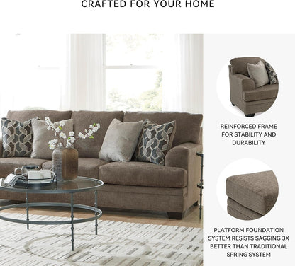 Signature Design by Ashley Stonemeade 3 Seat Chenille Sofa, Nutmeg5