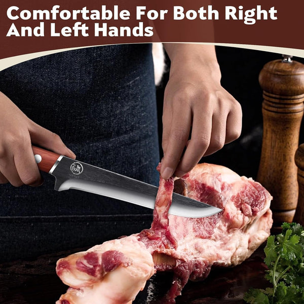 6 Inch Boning Knife High Carbon Steel Deboning Knife for Butchering2