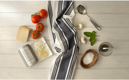Dual-Purpose Kitchen Towels: Highly Absorbent - 100% Cotton, 17"X30" Dish Towels for Cleaning & Drying Dishes & Glassware, 3-Pack, Black2