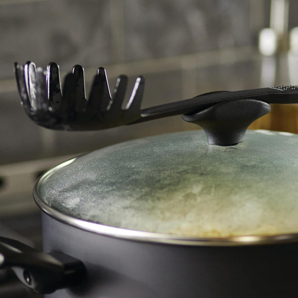 Power Base Nonstick Cookware/Pots and Pan Set, 12 Piece - Matte Black5