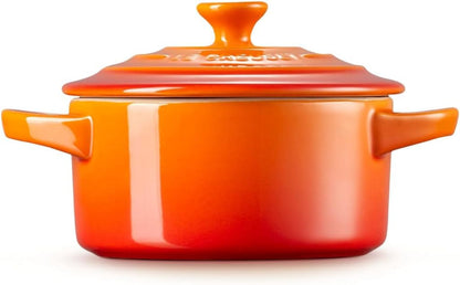 Le Creuset Stoneware Mini round Cocotte, 8 Oz., Flame3