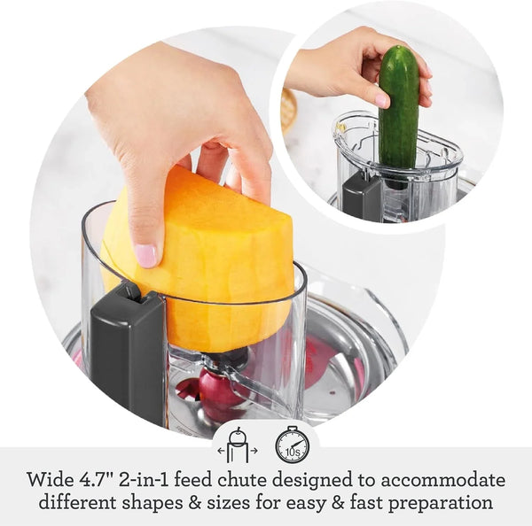 Breville BFP638 Paradice 9 Processor and Dicer, Brushed Stainless Steel | Chop, Slice, Shred and Dice Ingredients into Precise, Uniform Pieces with This Compact Food Preparation Kit | 9 Cup Capacity5