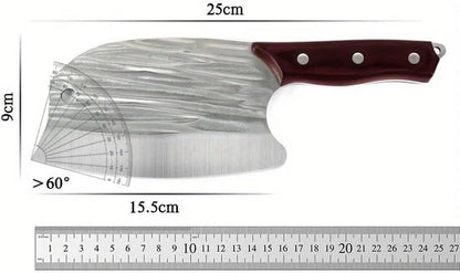 Meat Cleaver,Cleaver Knife Ebony Handle 5Cr13Mov Steel Forged Knife Handmade Slicing Knife Kitchen Boning Knife Butcher Knife, LAMAJIGA58442