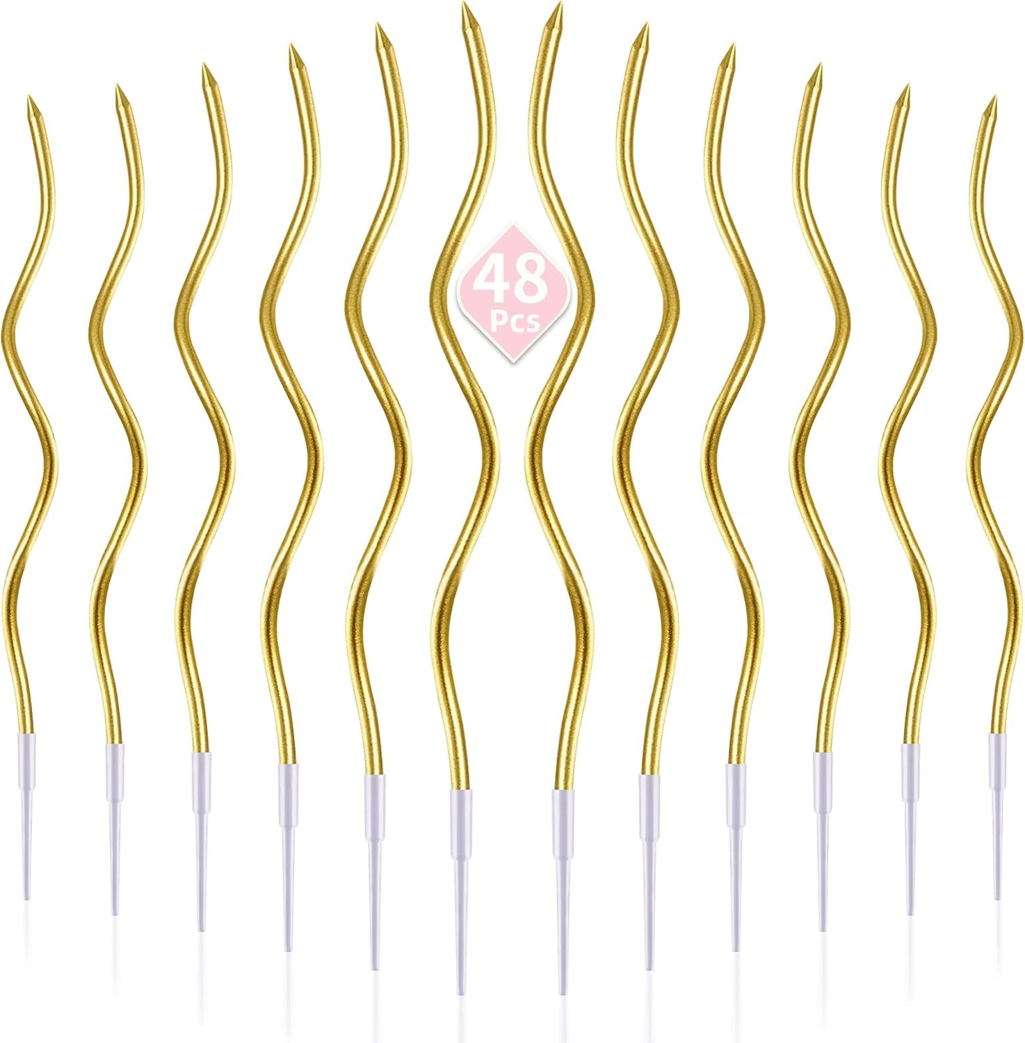 48-count-gold-spiral-long-thin-metallic-birthday-candles-cake-candles-birthday-parties-wedding-decorations-party-candles